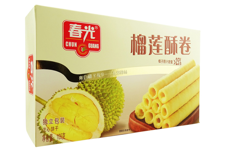 CHUNGUANG DURIAN WAFER ROLL 105G